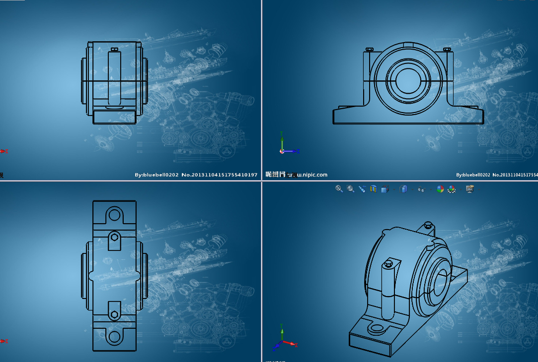 SNK系列立式轴承座模型大全272945===50